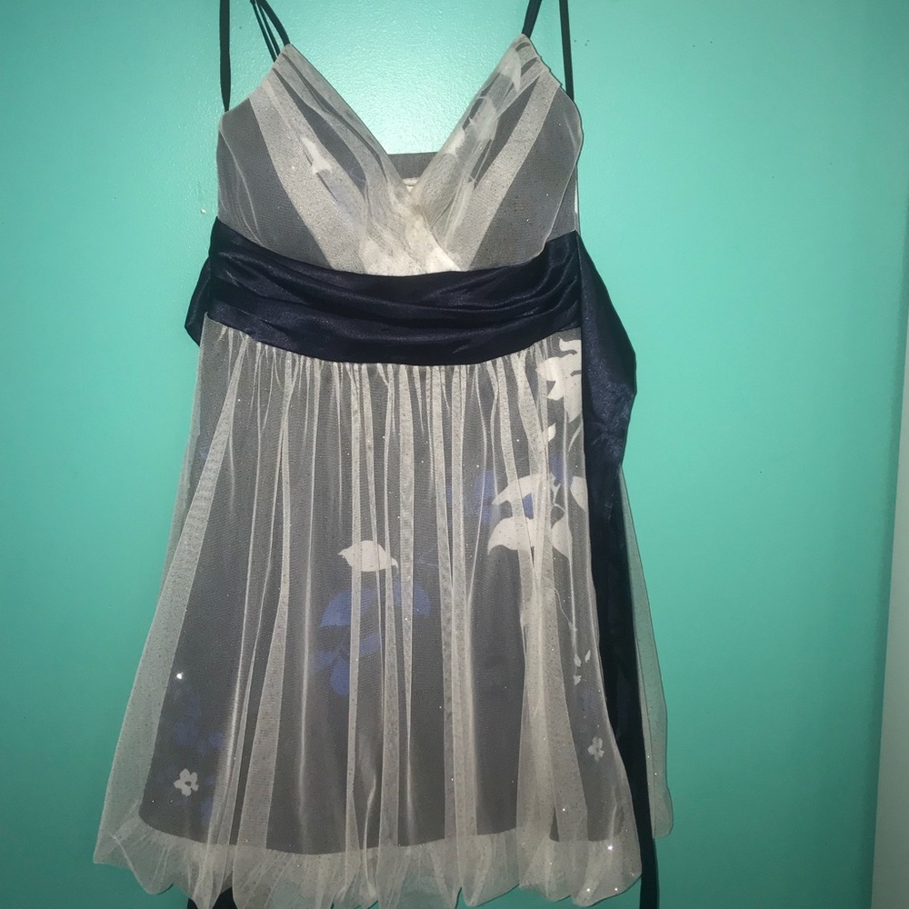 Sparkle mesh formal dress